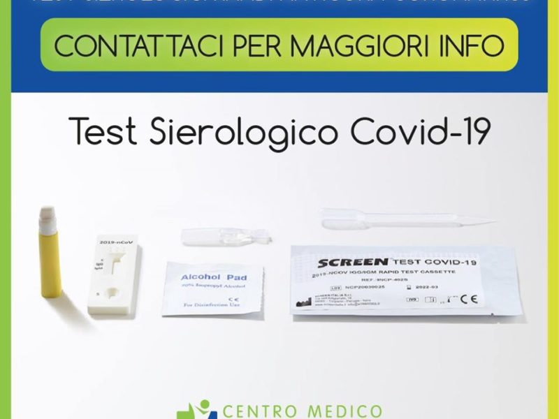 Test sierologico Coronavirus a Chivasso